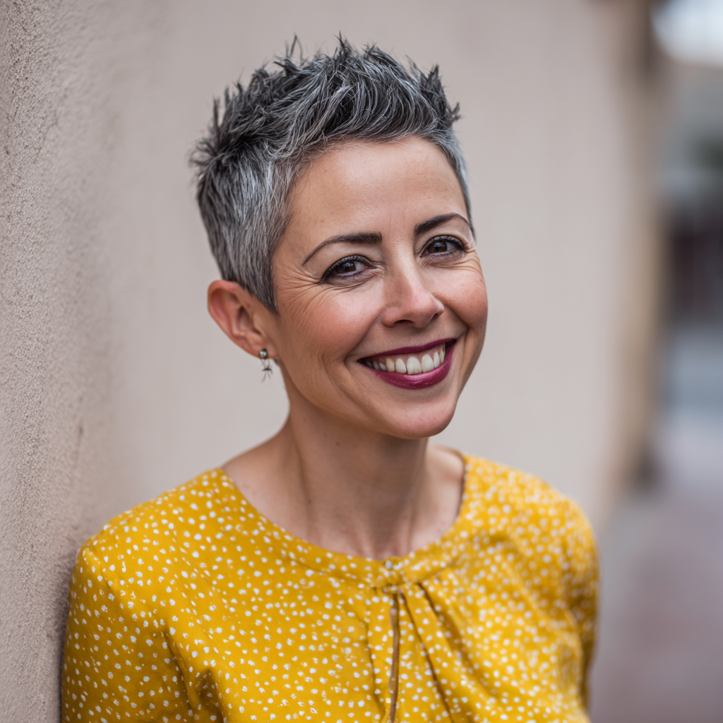 Trendy Textured Short Spiky Cut for Fine Hair