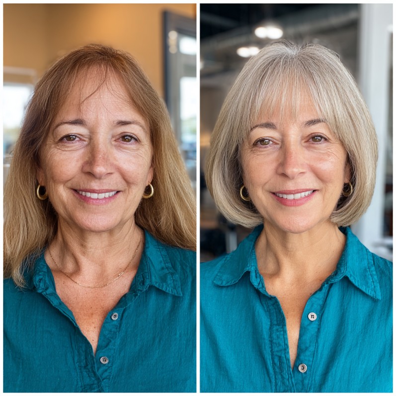 Chic Blunt Bob with Subtle Layers