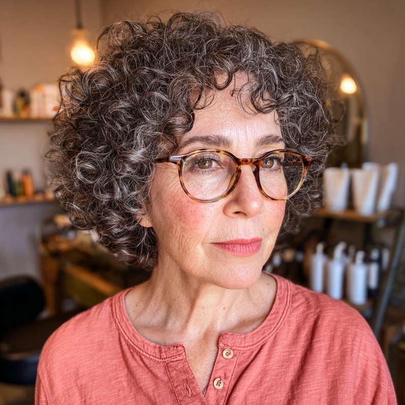 Chic Curly Bob with Defined Curls