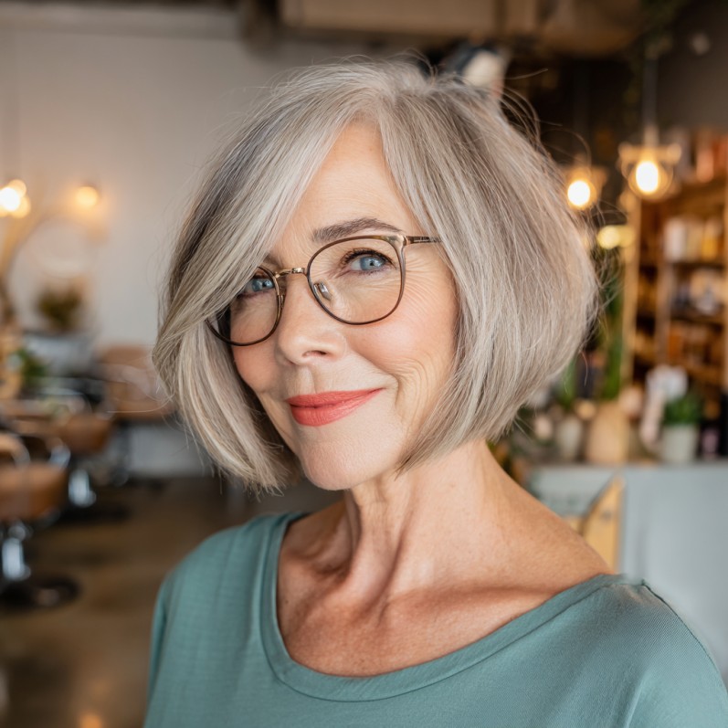 Chic Soft A-Line Bob with Subtle Layers