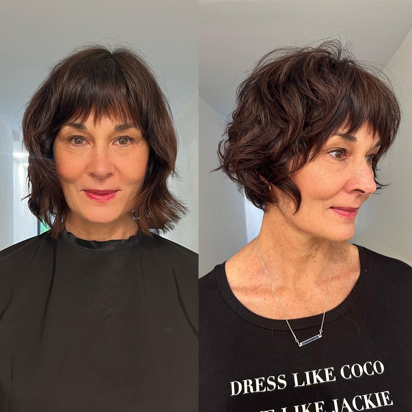 Chic Textured Bob with Playful Waves