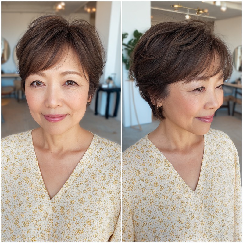 Chic Textured Short Cut with Soft Layers