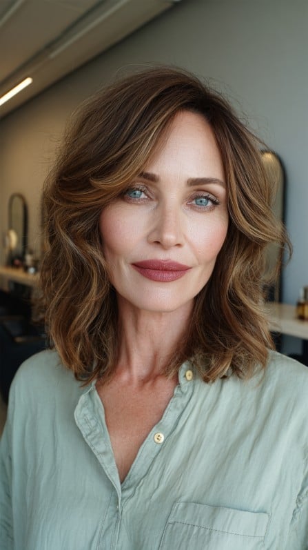 Textured Beachy Bob with Subtle Layers