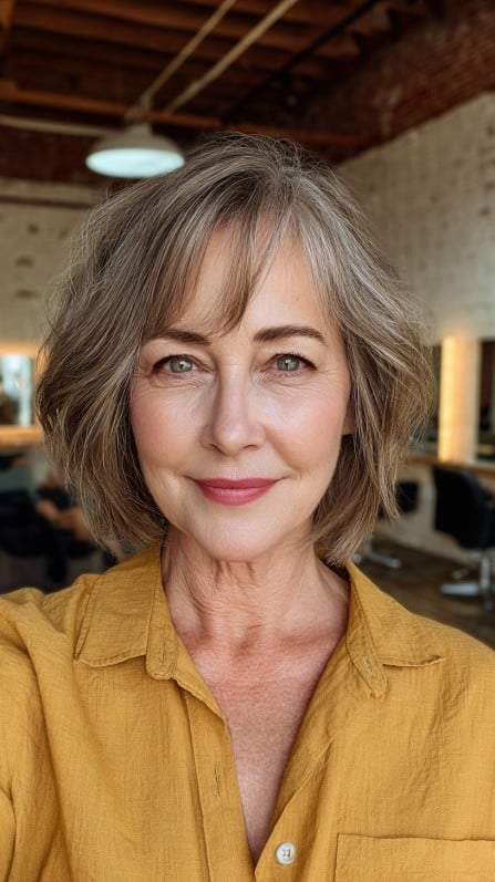 Textured Bob with Subtle Face-Framing Layers