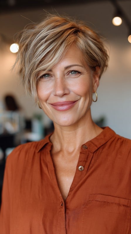 Textured Short Bob with Effortless Volume