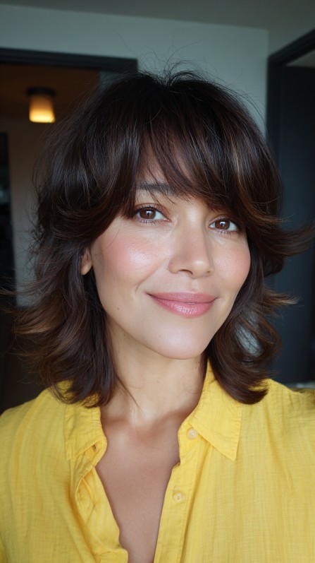 Chic Layered Cut with Soft Face-Framing Layers