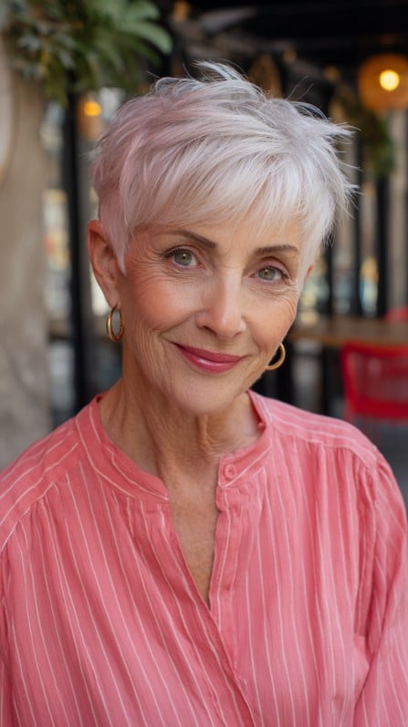 Chic Short Textured Pixie with Subtle Layers