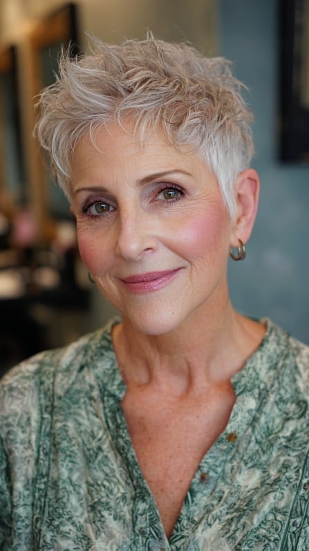Chic Textured Pixie with Lively Volume