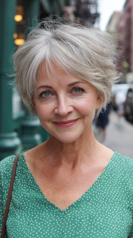 Chic Textured Pixie with Soft Volume