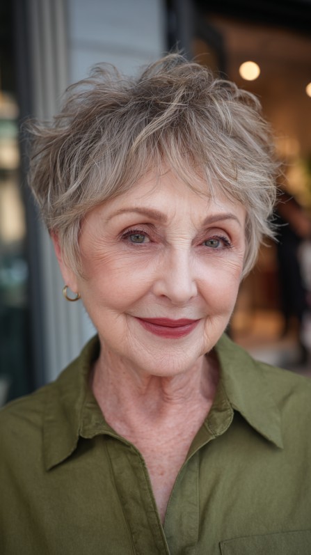 Textured Soft Pixie with Lively Movement