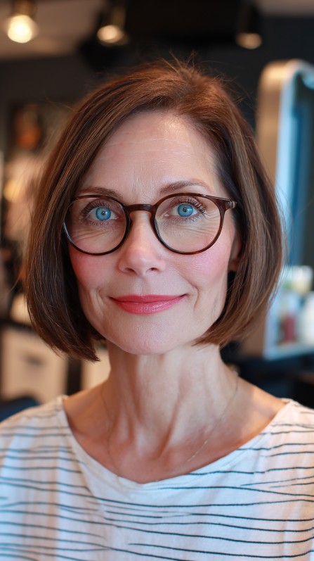 Chic Compact Bob with Subtle Volume