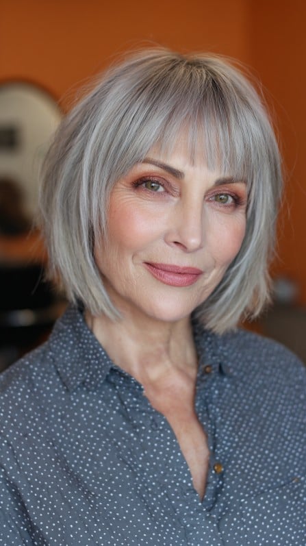 Chic Modern Bob with Soft Bangs