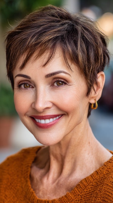 Chic Short Pixie Cut with Soft Texture