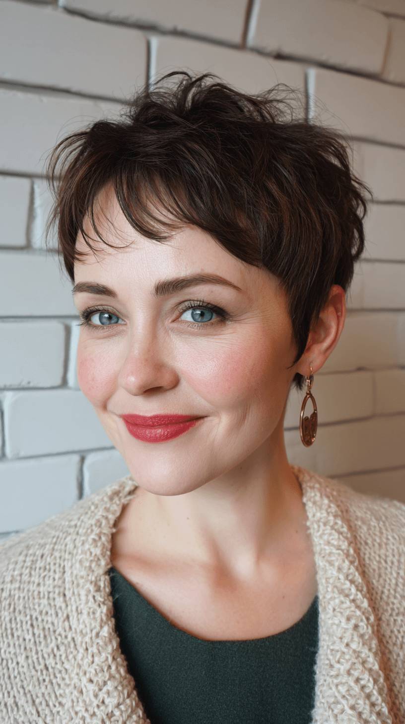 Chic Short Textured Pixie with Soft Layers