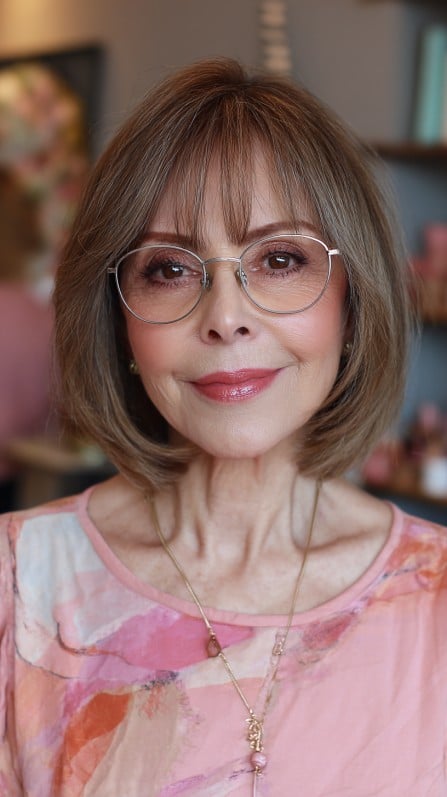 Chic Soft Bob with Gentle Face-Framing Layers