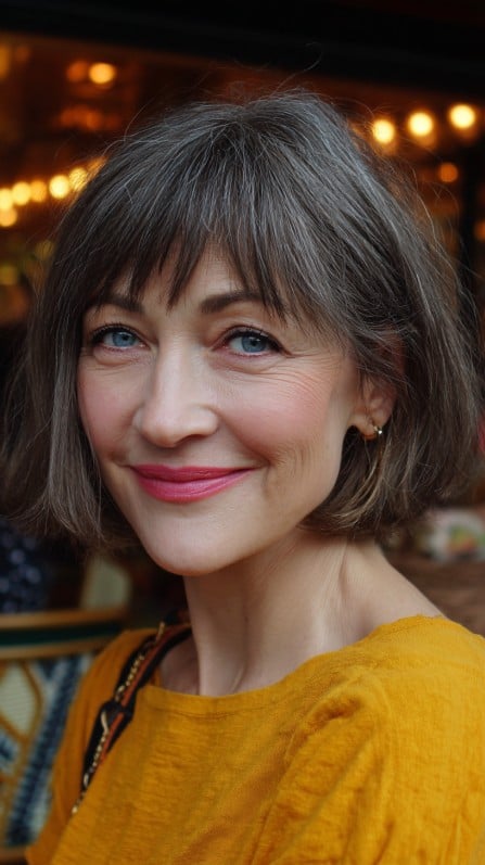 Chic Soft Bob with Subtle Face-Framing Layers
