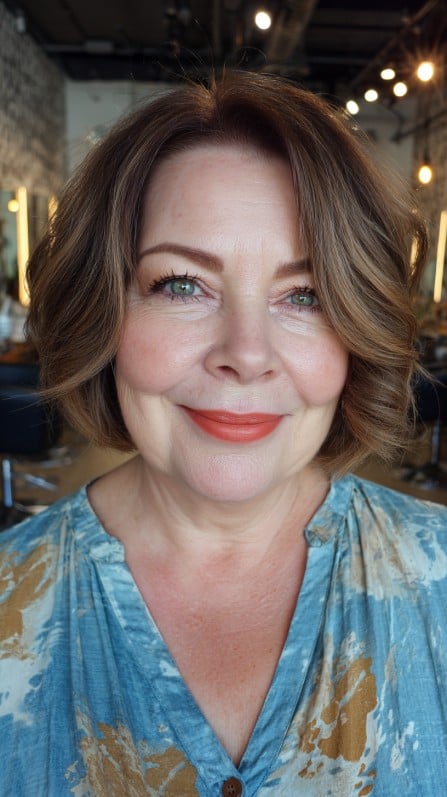 Chic Soft Waves with Subtle Layers