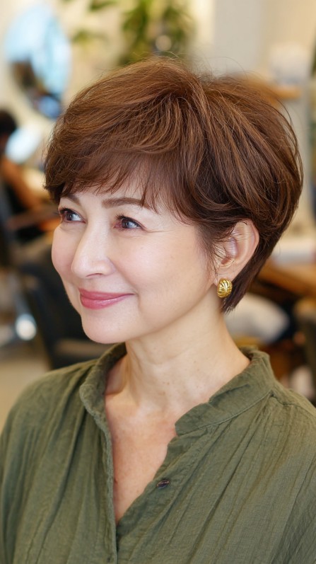 Chic Textured Pixie Cut with Soft Layers
