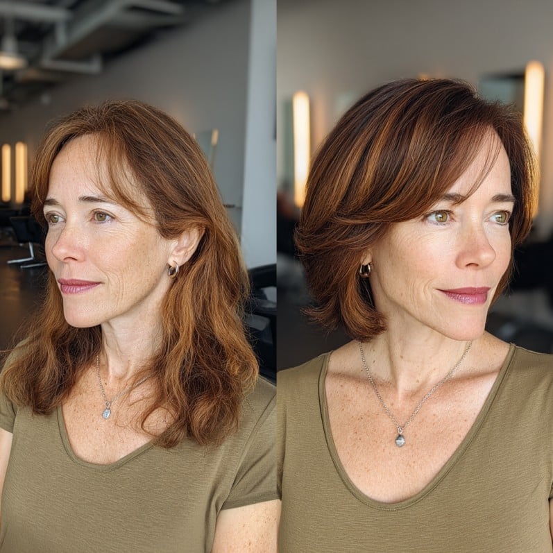 Modern Textured Bob with Subtle Highlights