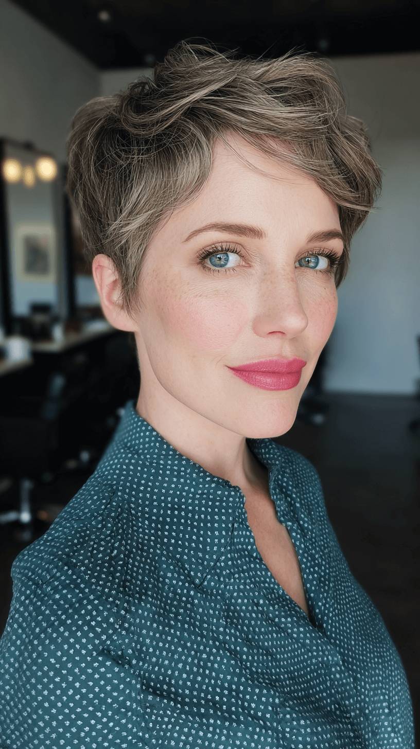Textured Modern Pixie Cut with Soft Volume