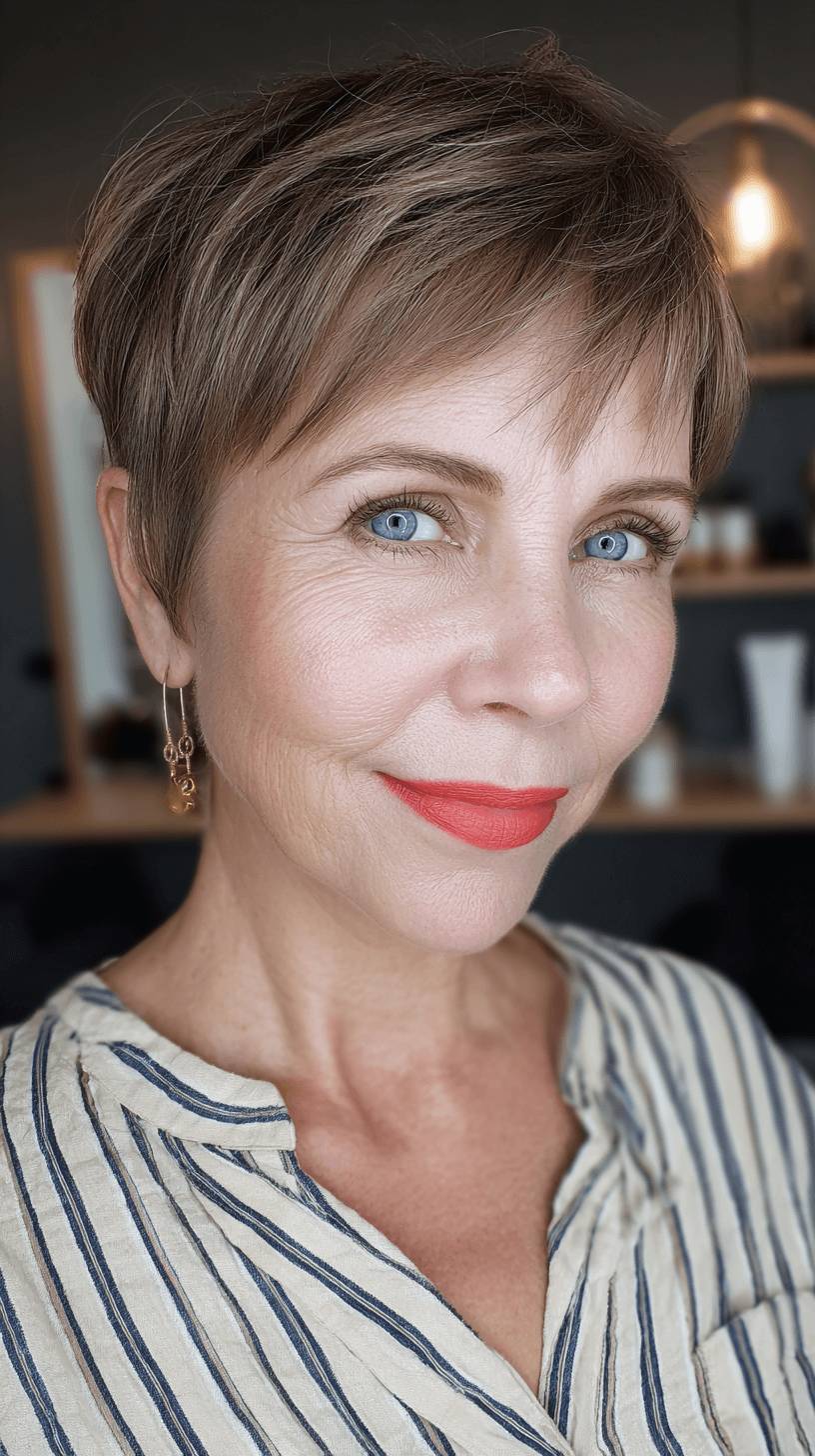 Textured Pixie Cut with Subtle Layers