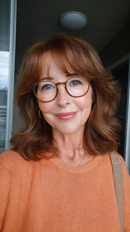 Textured Shoulder-Length Cut with Soft Waves