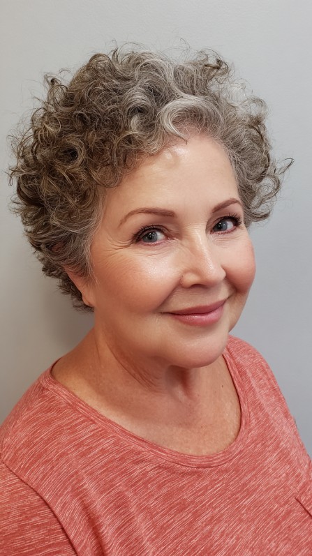 Charming Short Curly Crop with Defined Curls