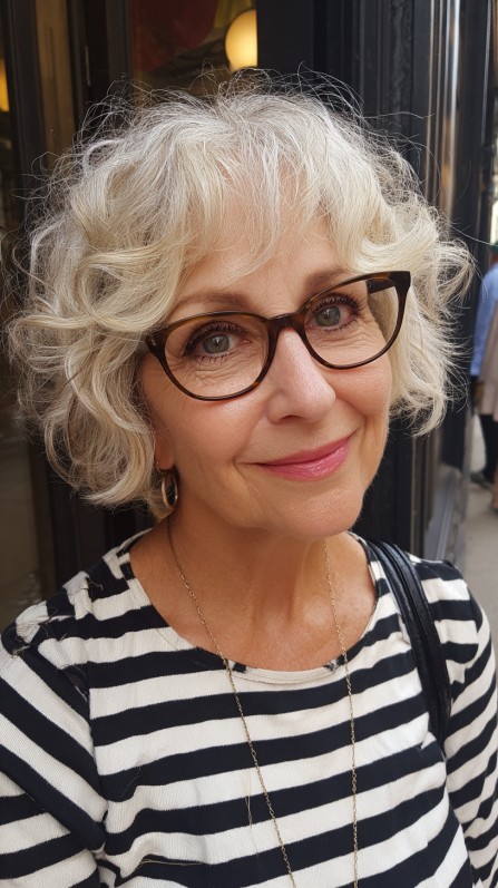 Charming Soft Curly Bob with Playful Texture