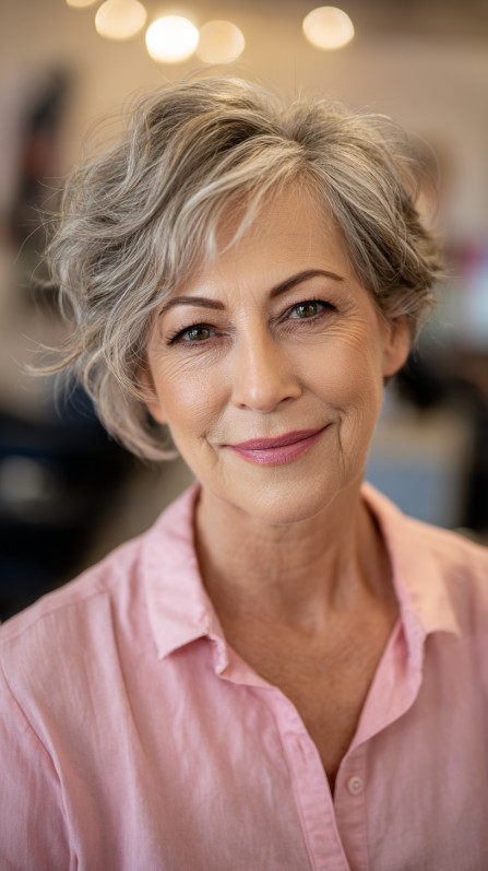 Charming Soft Textured Pixie with Subtle Layers