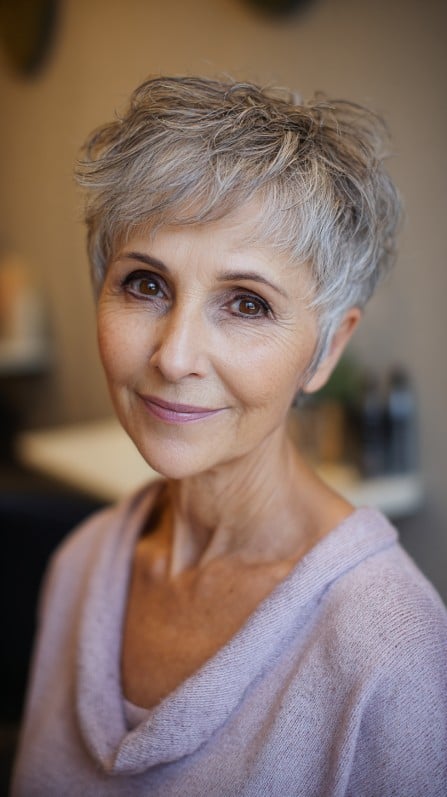 Chic Textured Pixie Cut with Soft Volume