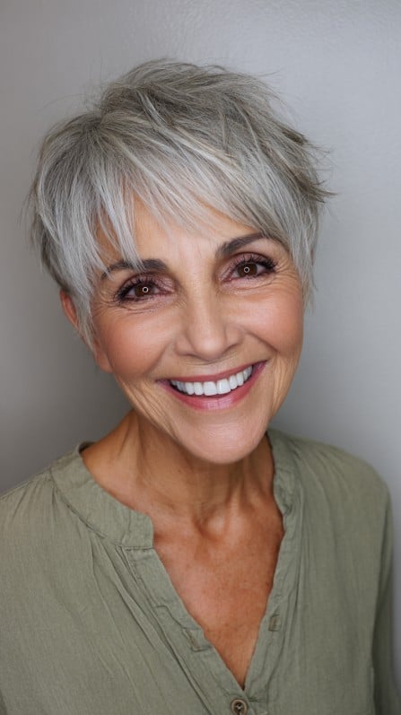 Chic Textured Short Pixie Cut with Light Layers