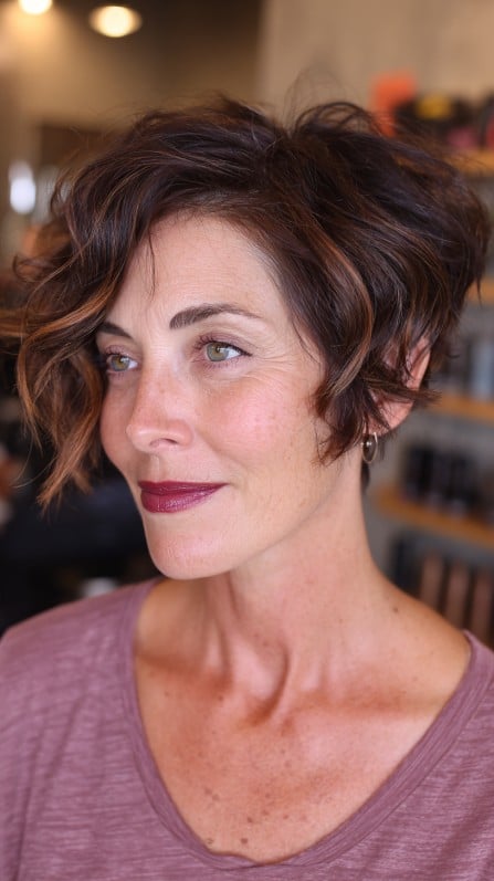 Chic Textured Stacked Pixie Cut