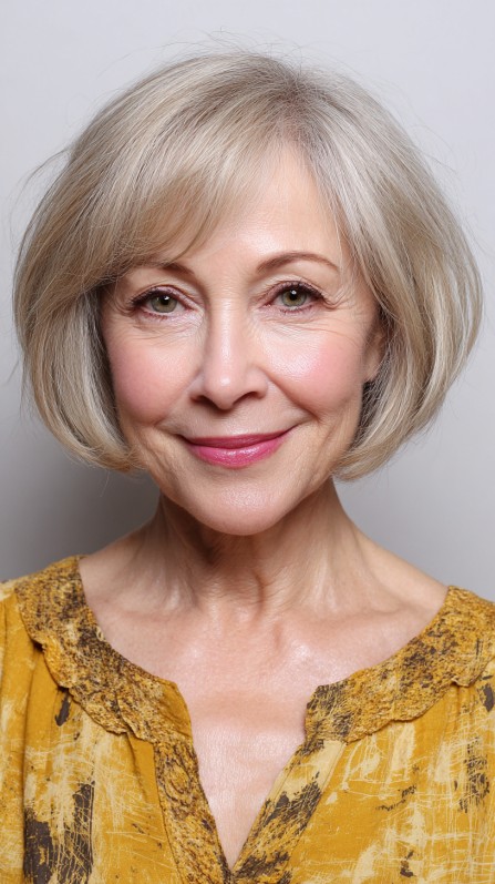 Classic Blunt Bob with Soft Subtle Layers