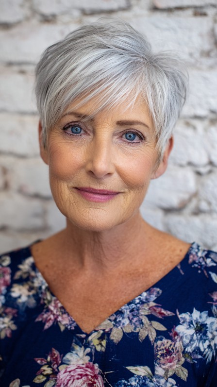 Elegant Short Pixie Cut with Soft Textured Layers