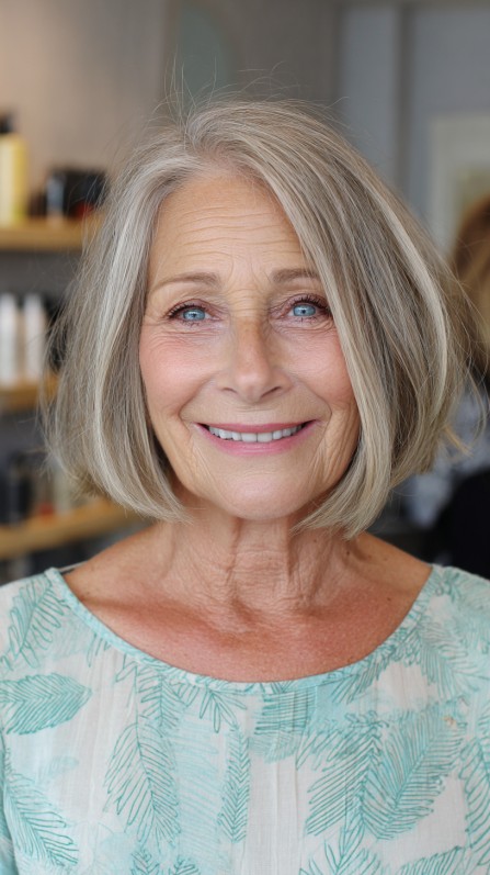 Modern Textured Bob with Soft Waves