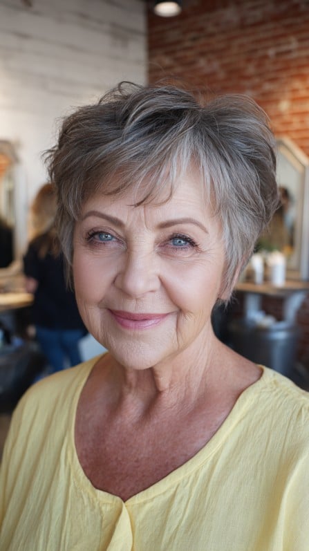 Softly Layered Effortless Pixie Cut