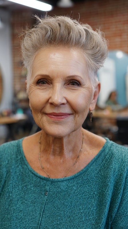 Stylish Short Quiff with Textured Layers