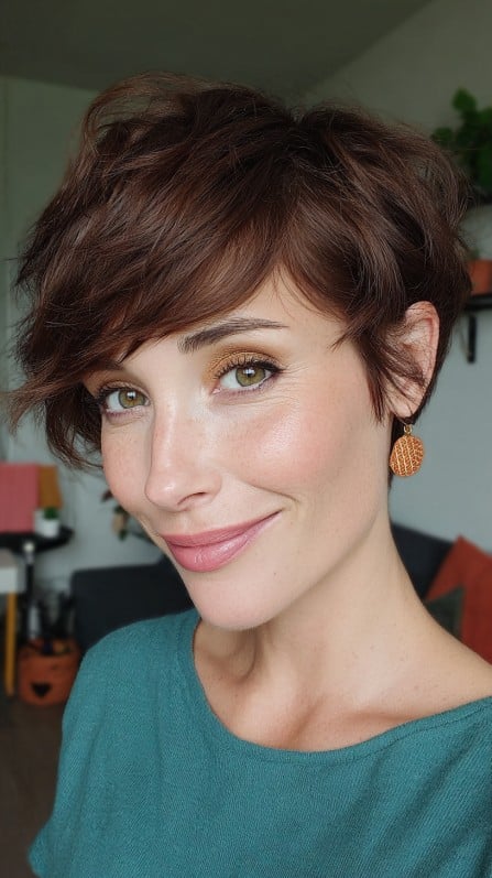 Stylish Stacked Pixie with Soft Layers