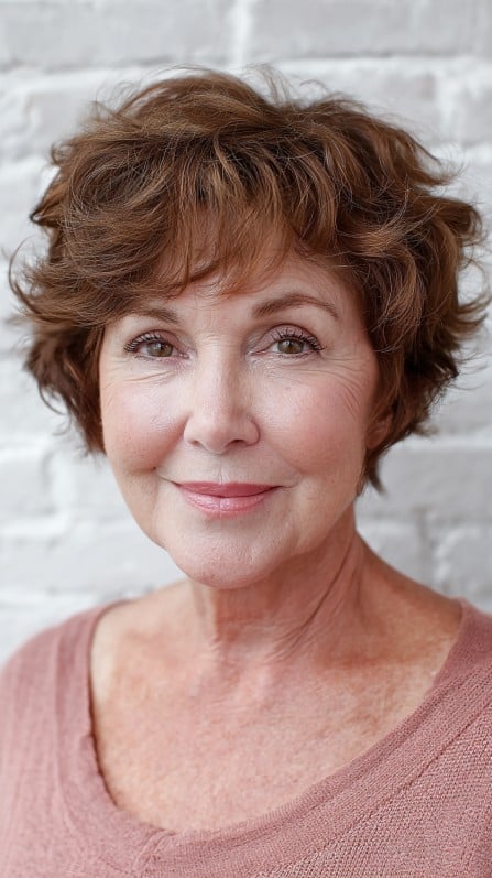 Textured Pixie Cut with Soft, Wispy Bangs