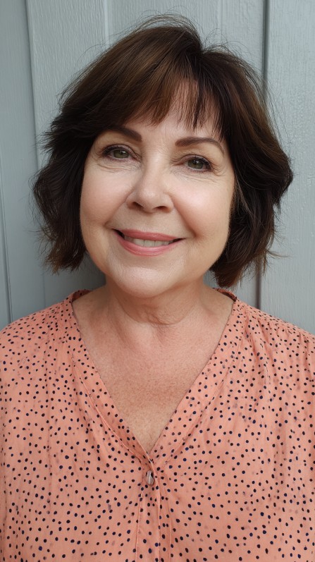 Chic Layered Skimmed Bob with Soft Waves