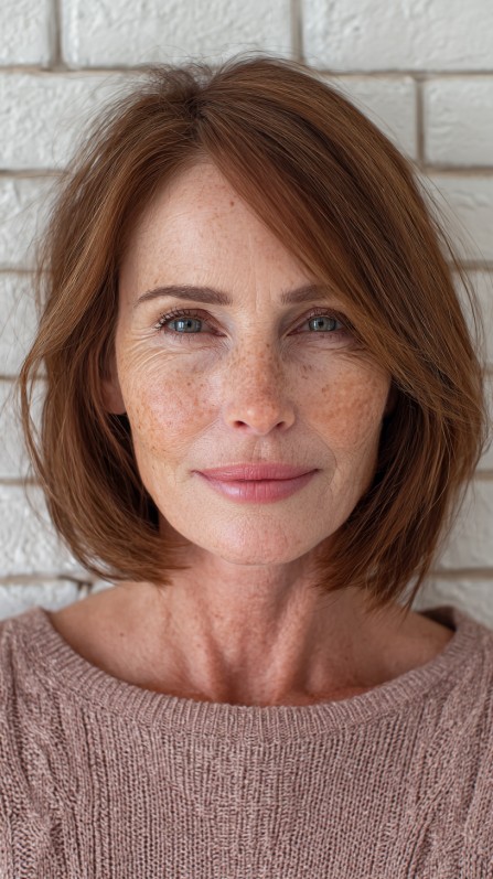 Effortlessly Chic Skimmed Bob with Subtle Layers
