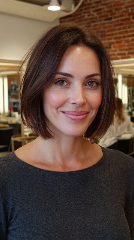 Stylish Textured Skimmed Bob with Natural Movement