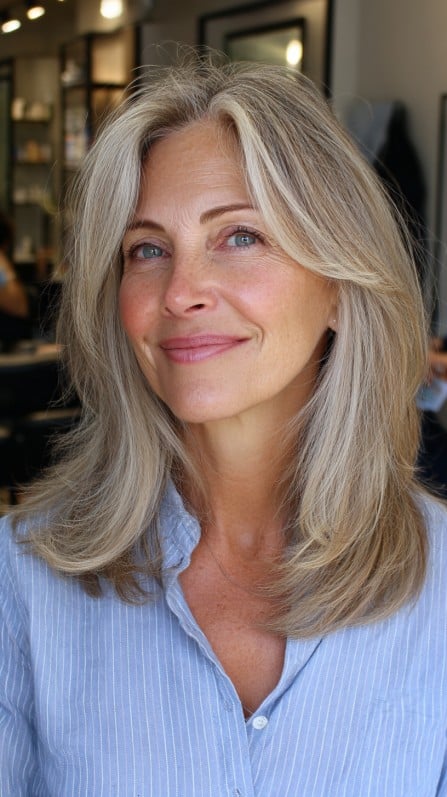 Chic Layered Cut with Soft Face Framing