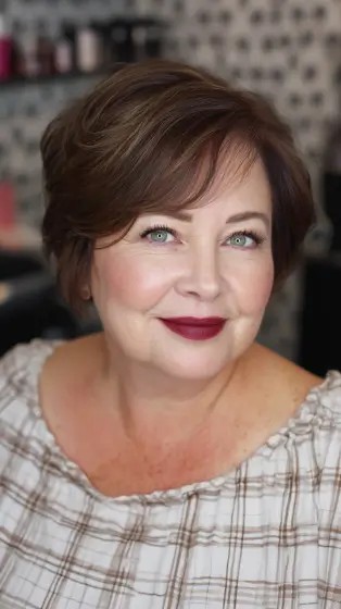Chic Layered Short Bob with Soft Waves