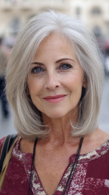 Chic Layered Shoulder-Length Cut with Soft Movement