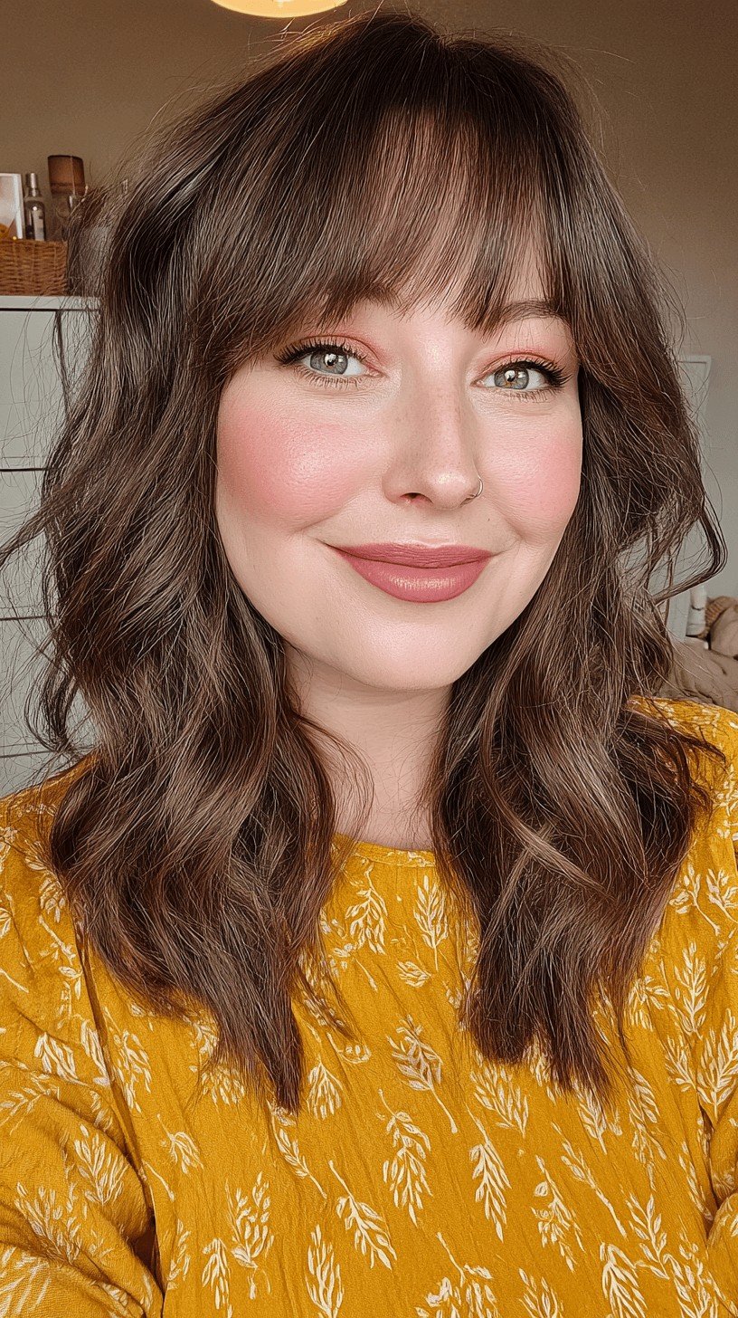 Chic Textured Long Bob with Soft Face-Framing Layers