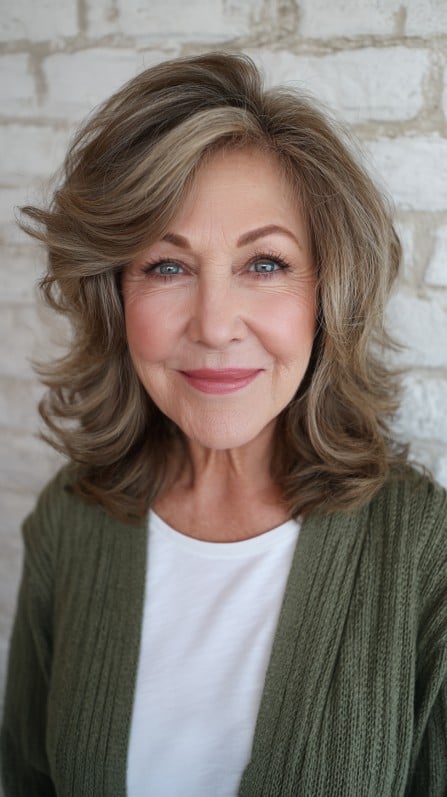 Chic Voluminous Layered Cut with Soft Waves