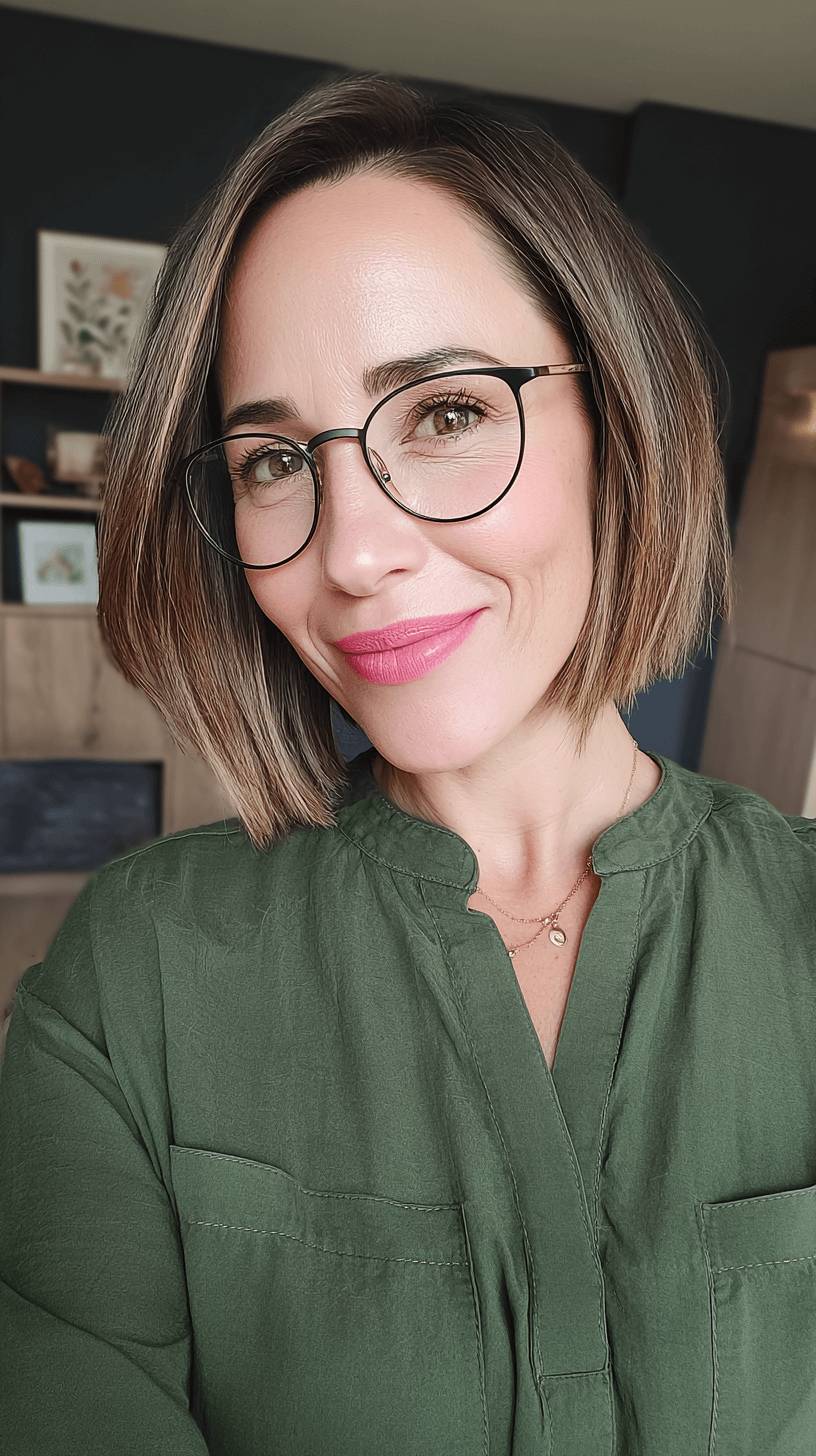 Modern Blunt Bob with Subtle Textured Layers