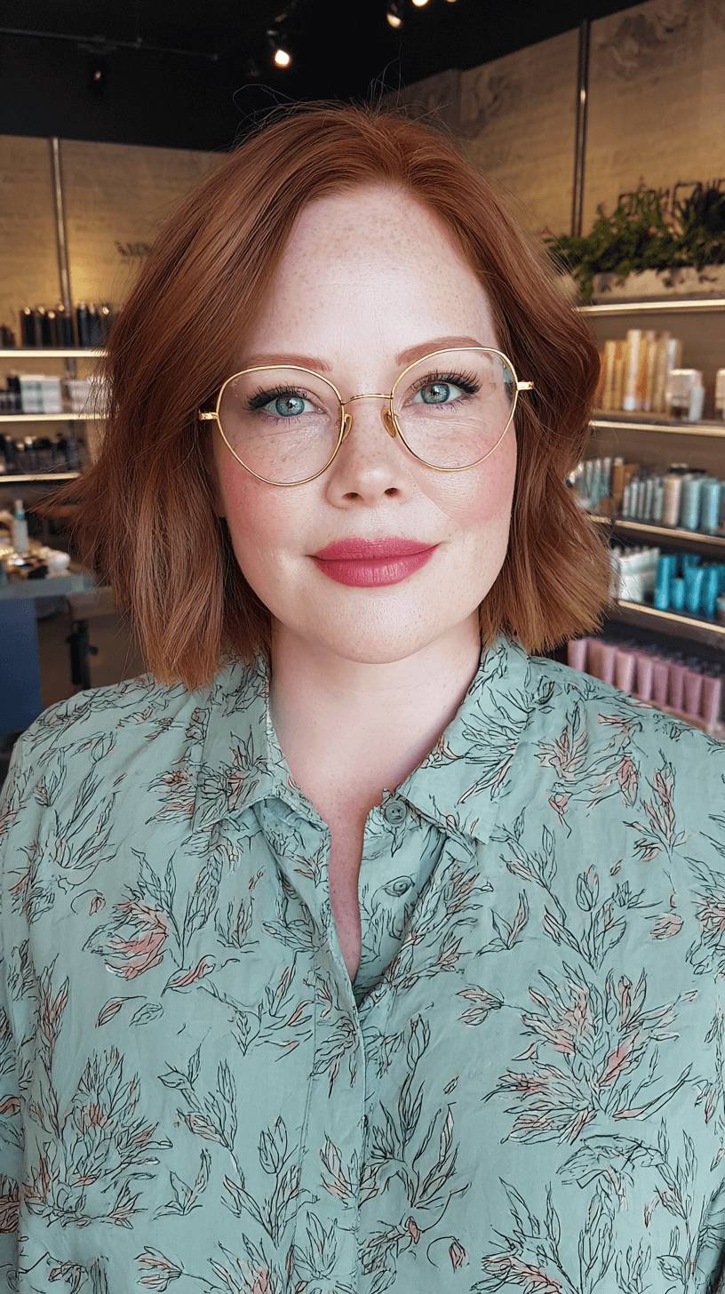 Modern Textured Blunt Bob with Soft Waves