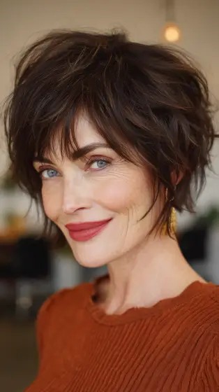 Modern Textured Short Cut with Lush Volume